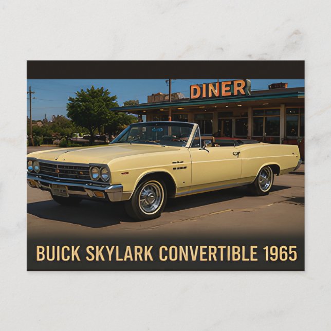 Buick Skylark Convertible 1965 Vykort (Framsida)