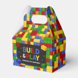 Building Blocks Birthday Party Favor Box Presentaskar