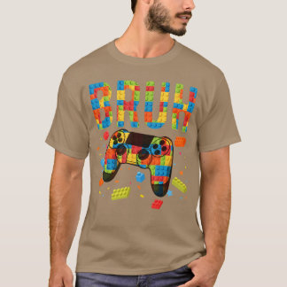 Building Blocks Bruh Gamer Brick Builder Boy frien T Shirt