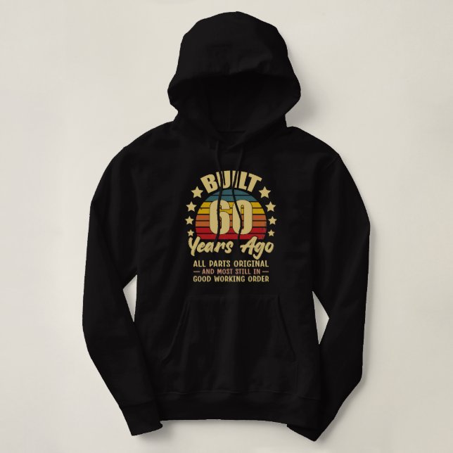 Built 60 Years Ago All Parts Original 60 Birthday T Shirt (Design framsida)