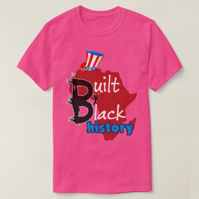 BUILT bY BLACK HISTORY NBA BLACK MONTH T Shirt (Design framsida)