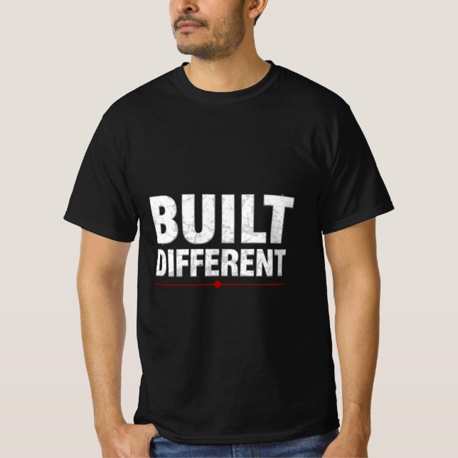 Built Different Gym Motivation Tröja | Fitness Min (Framsida)