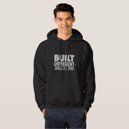 Built Different Hoodie – Motiverande Streetwear