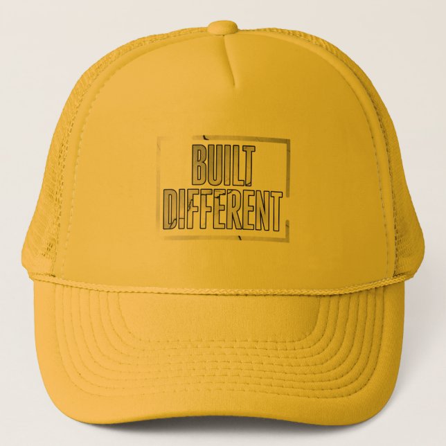 Built Different – Minimalist Motivational Hat Keps (Framsida)