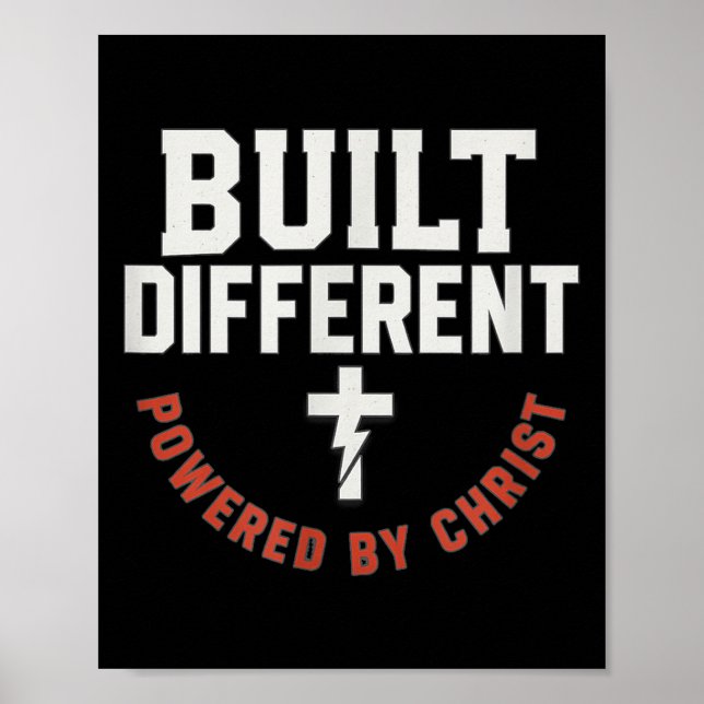 Built Different Powered By Christ Christian Philip Poster (Framsidan)