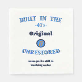 Built in the Forties Original Unrestored Pappersservett