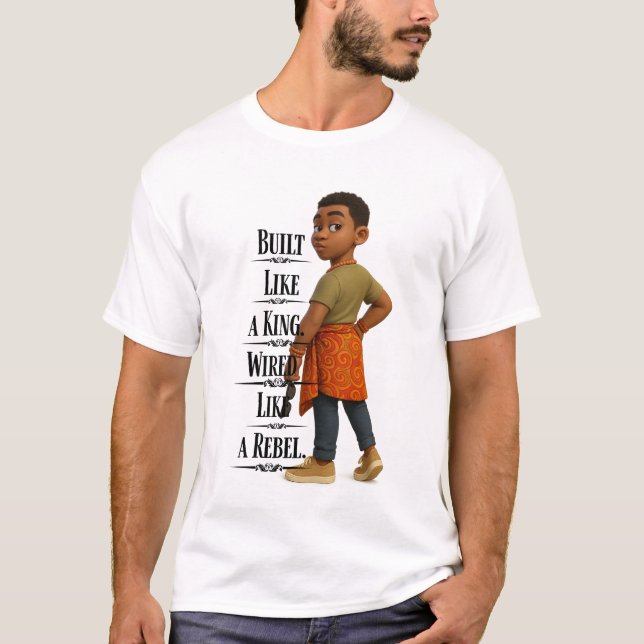 Built like A King,Pixarstyle 3d T Shirt (Framsida)