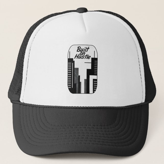 Built on Hustle City Skyline Minimalist Design Keps (Framsida)