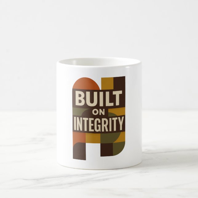 Built on Integrity – Meaningful Dad Appreciation Kaffemugg (Center)
