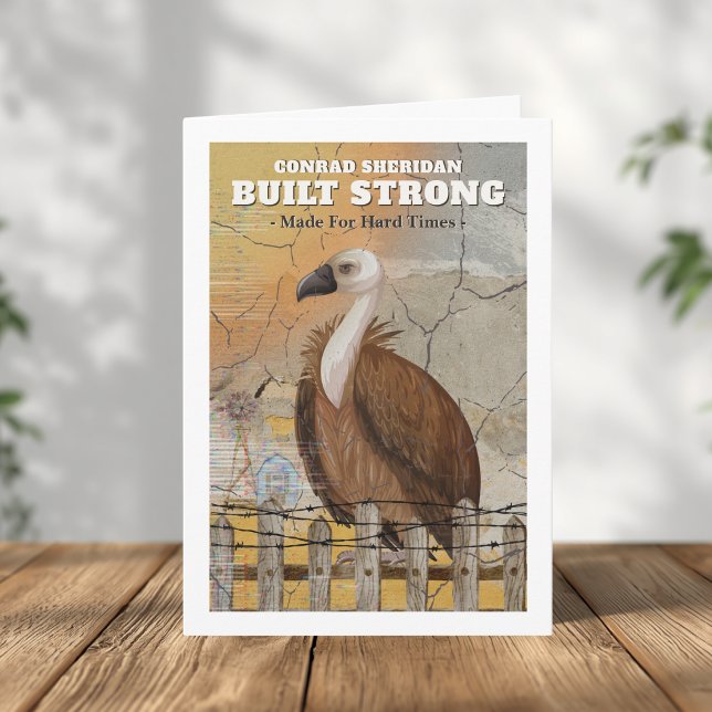 Built Strong Personalized Encouragement Card Kort (Masculine Encouragement Card )