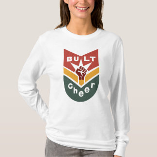 BUILT TO CHEER Raised-Fist Badge T Shirt