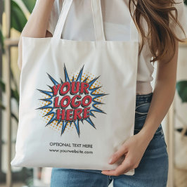 Buisness Tote Bag med Logotyp på båda sidor Tygkasse