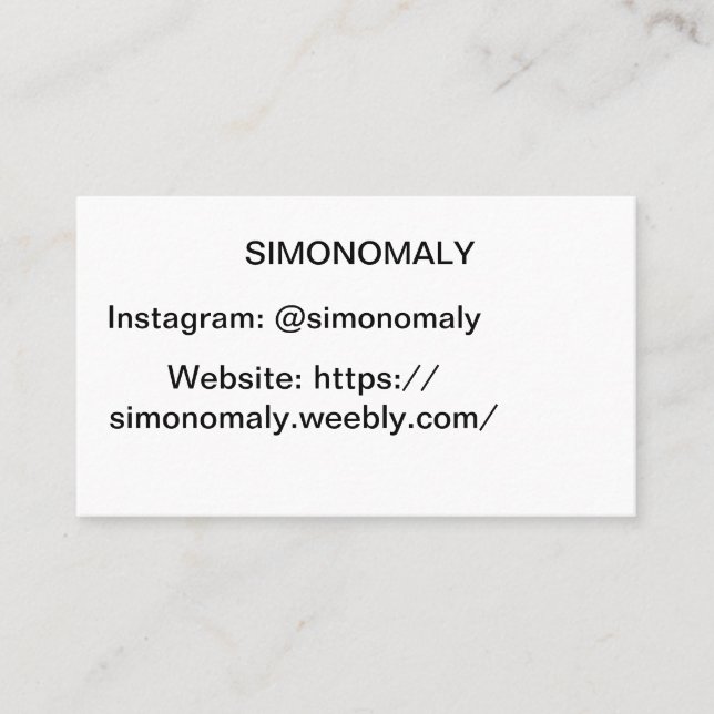 Buissness kort (Framsida)