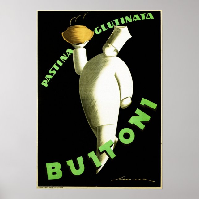 BUITONI PASTINATA GLUTINATA Pasta Federico Seneca Poster (Framsidan)