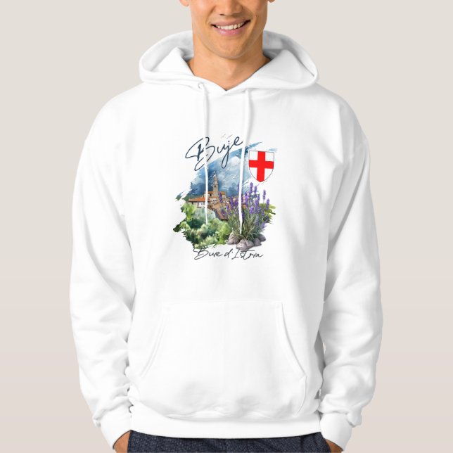 Buje Croatia Hoodie (Framsida)