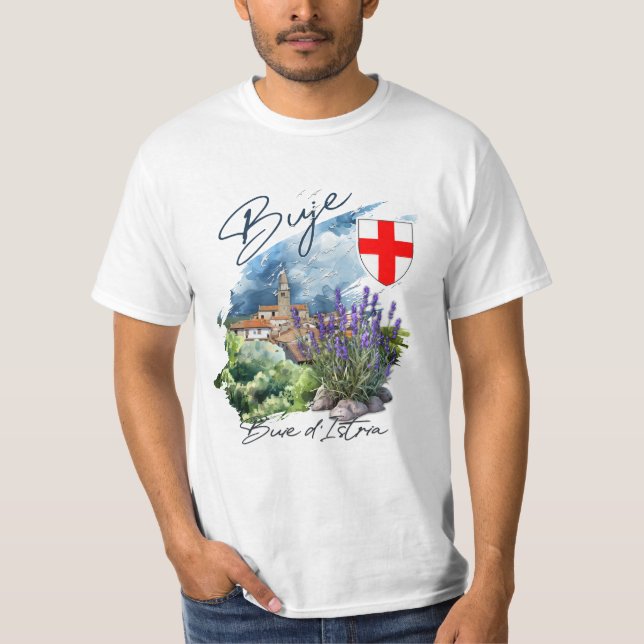 Buje Croatia T Shirt (Framsida)
