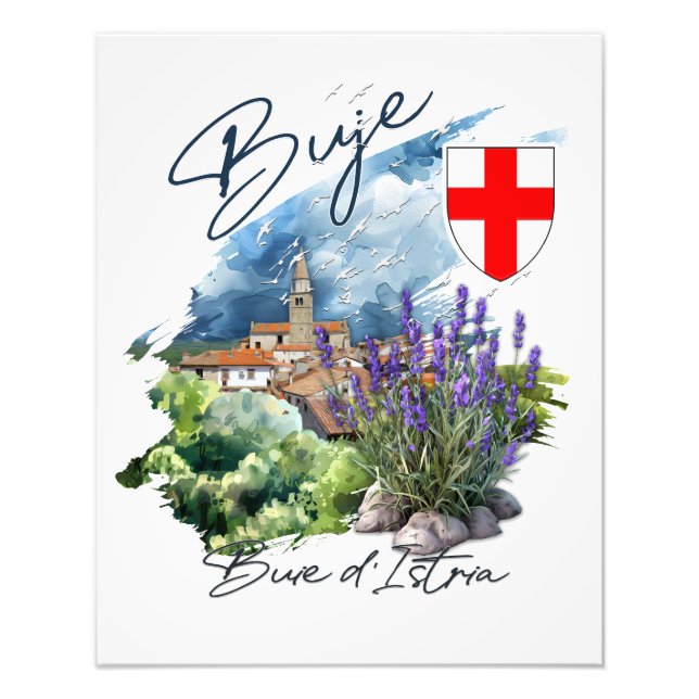 Buje Kroatien Fototryck (Framsidan)