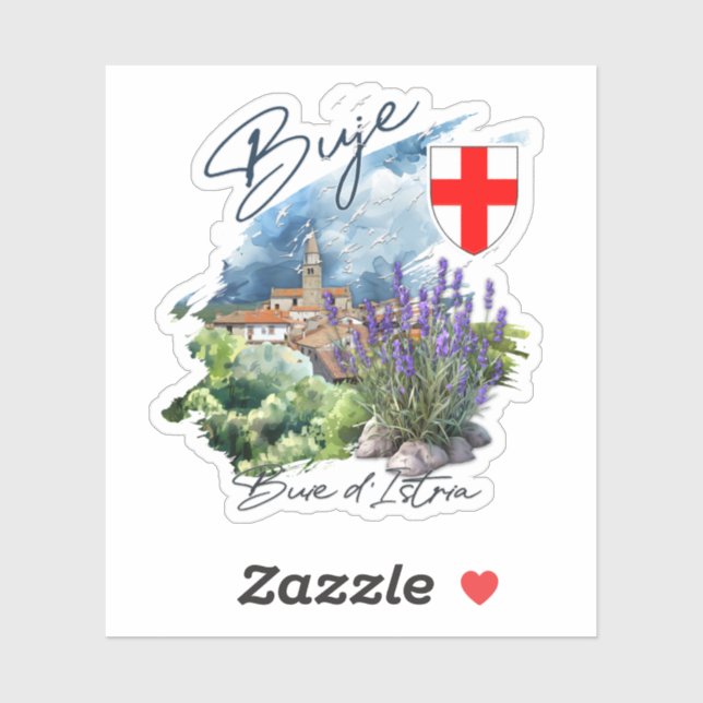 Buje Kroatien Klistermärken (Ark)