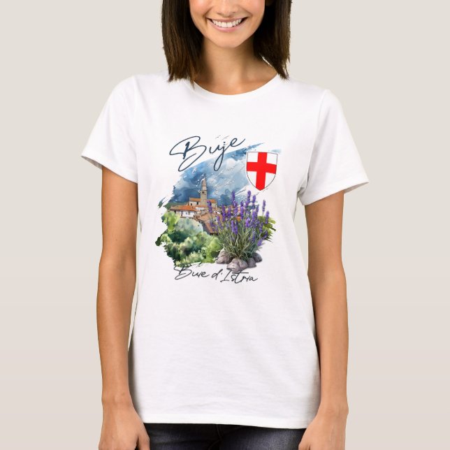 Buje Kroatien T Shirt (Framsida)