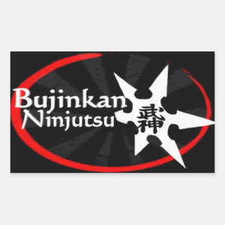 Bujinkan Ninjutsu Rektangulärt Klistermärke
