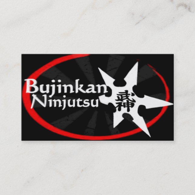 Bujinkan Ninjutsu Visitkort (Framsida)