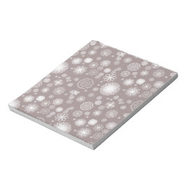 BuJo Patterned Papper Dusty Rosa Blommigts Anteckningsblock