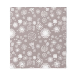 BuJo Patterned Papper Dusty Rosa Blommigts Anteckningsblock