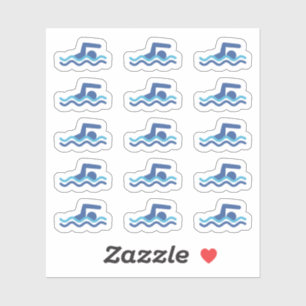 Bujo-planerare för simma Day Swimmers kalender Klistermärken