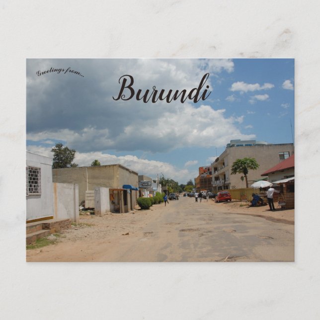 Bujumbura Burundi Vykort (Framsida)