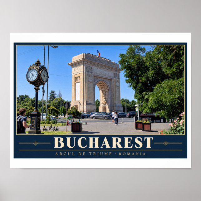 Bukarest Arcul de Triumf Poster (Framsidan)
