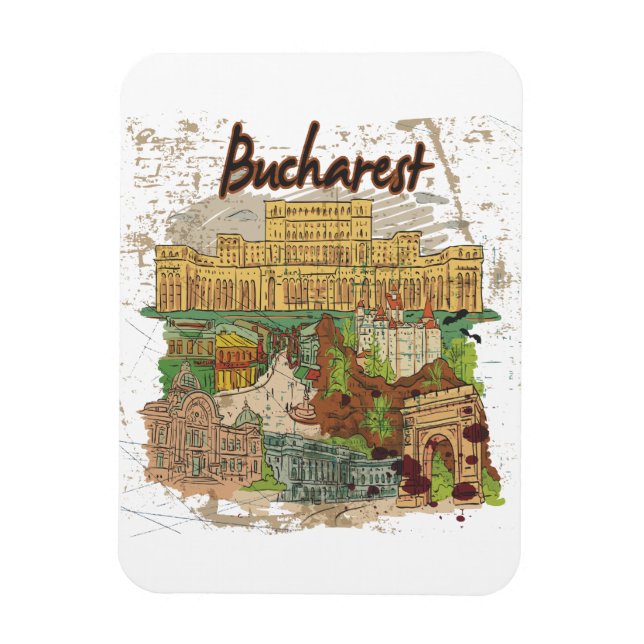 Bukarest Magnet (Vertikal)
