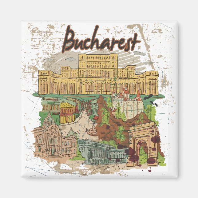 Bukarest Magnet (Framsidan)