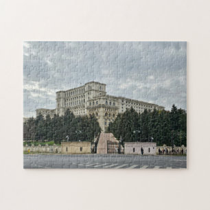 Bukarest Palace of the Parliament view puzzle Pussel