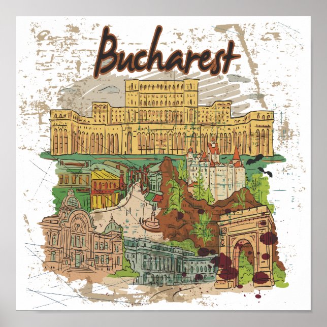 Bukarest Poster (Framsidan)