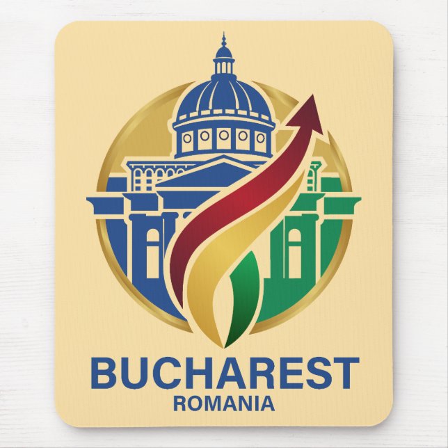 Bukarest Rumänien Östeuropeisk Musmatta (Framsidan)