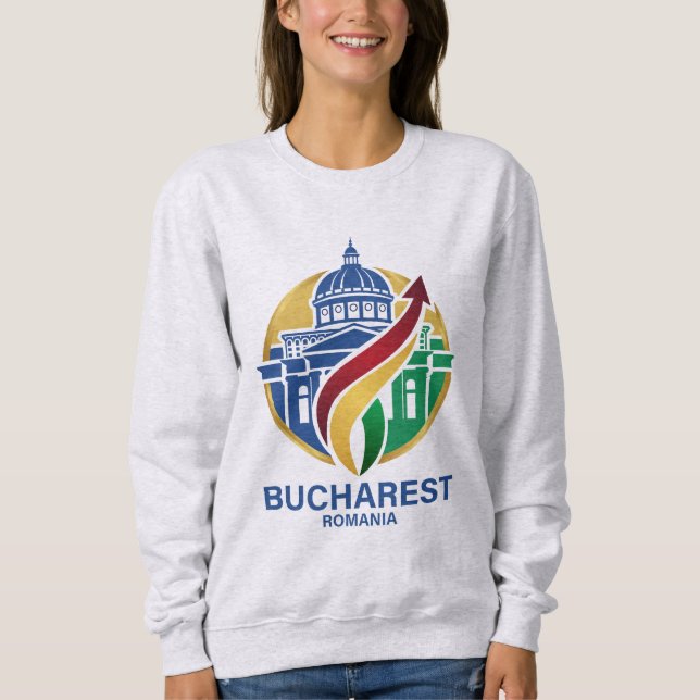 Bukarest Rumänien Östeuropeisk T Shirt (Framsida)