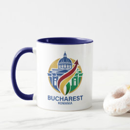 Bukarest Rumänien Östeuropeiskt Mugg