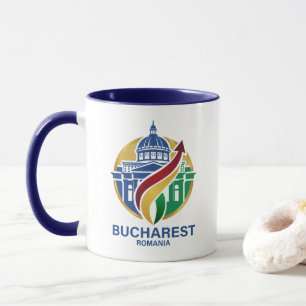 Bukarest Rumänien Östeuropeiskt Mugg
