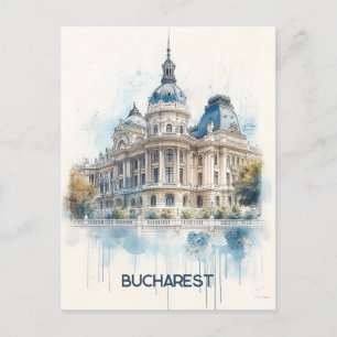 Bukarest Rumänien Resa Vykort