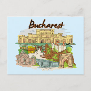 Bukarest, Rumänien Vykort