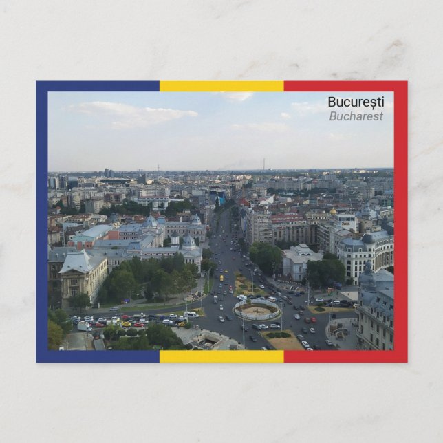 Bukarest - Rumänien Vykort (Framsida)
