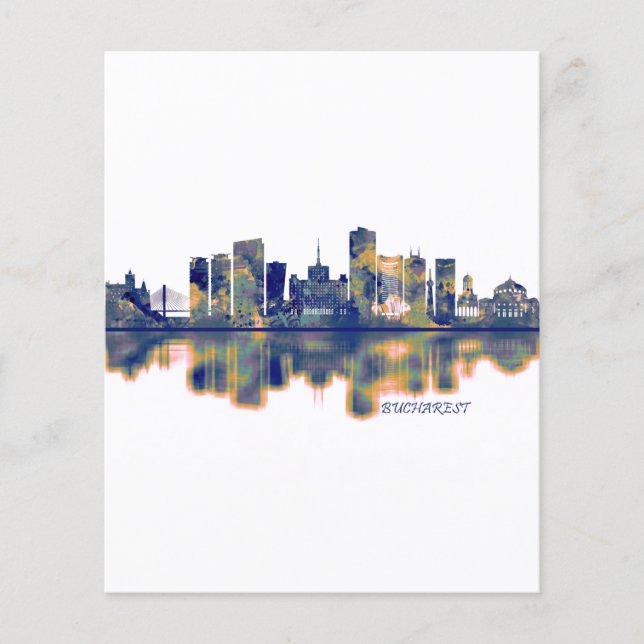 Bukarest Skyline Flygblad (Framsidan)
