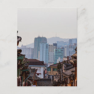 Bukchon Hanok Village Contrast Vykort