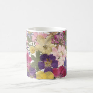 Bukett av blommamuggen kaffemugg