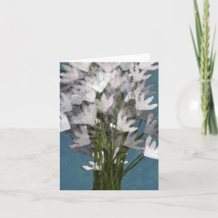 Bukett av blommor kort