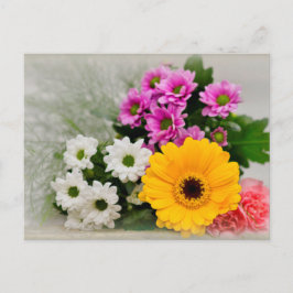 Bukett av blommor vykort