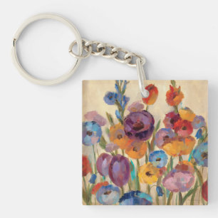Bukett av färgrika blommor