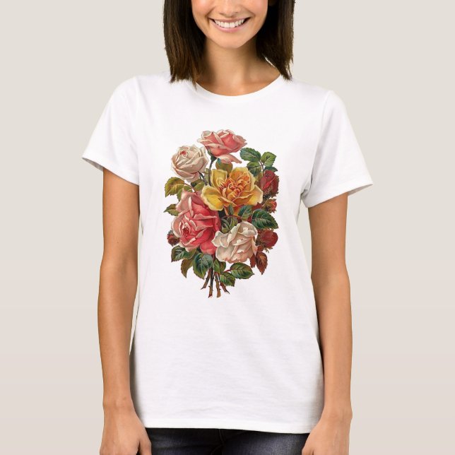 Bukett av ro tee shirt (Framsida)