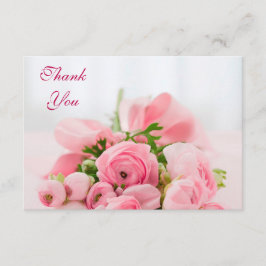 Bukett av rosa rostack tack kort