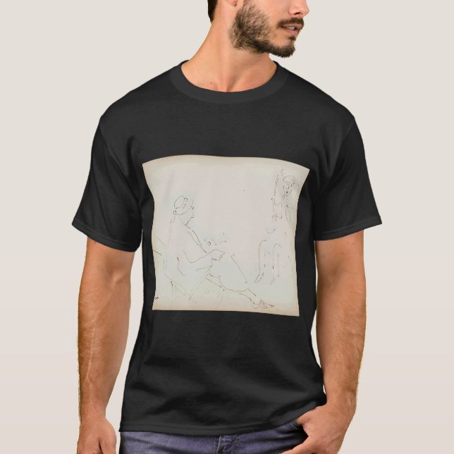 Bukett med prästkragar, sammetsblommor och pelargo t shirt (Framsida)